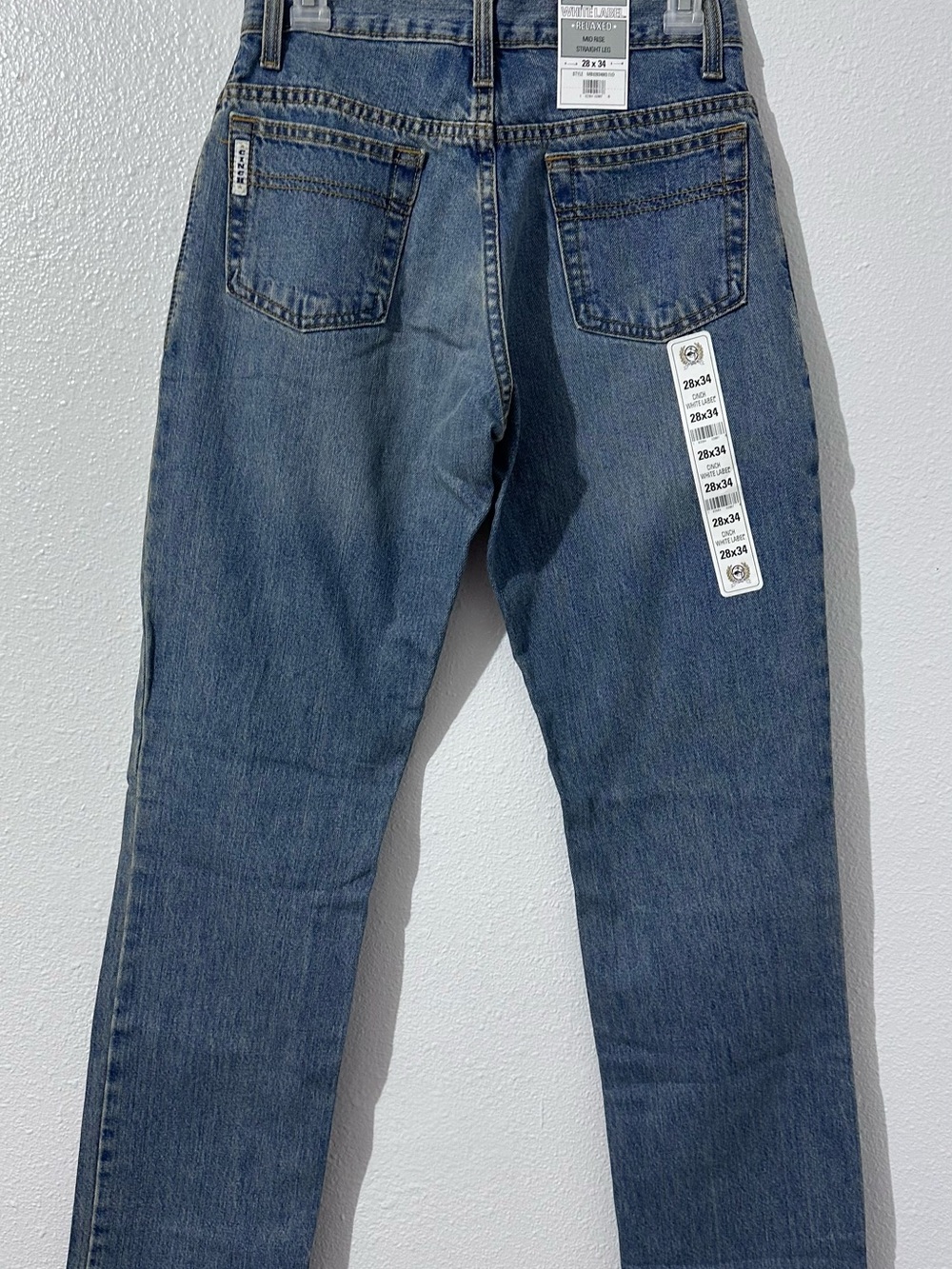 NWT Cinch White Label Men's 28X34 Straight Leg Relaxed Mid Rise Jeans Western - Picture 2 of 4
